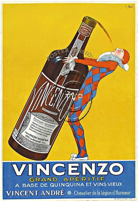 VINCENZO Grand Aperifit J Joseph Stall Poster Passion