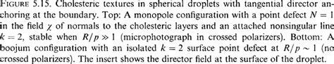 15 Cholesteric Textures In Spherical Droplets With Tangential Director