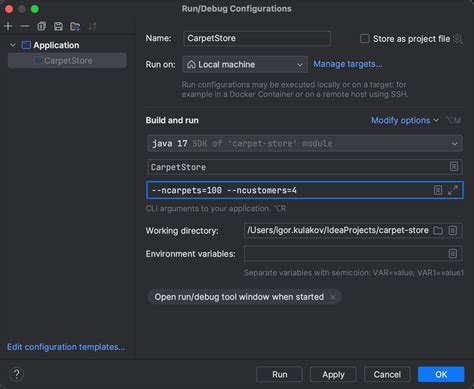 Run Applications IntelliJ IDEA Documentation