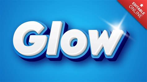 Glow Gerador De Efeitos De Texto Textstudio