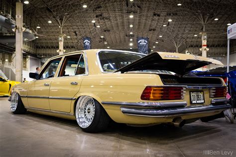 Bagged Old School Mercedes Benz Sedan At Wekfest Chicago BenLevy