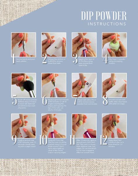 Instructions 01 With Images Revel Nail Dip How To Apply Revel