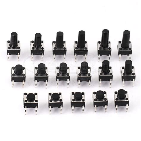 6x6mm Panel Pcb Miniature Momentary Tactile Tact Push Button Switch 4 Pin Ebay