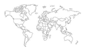 World Map Blank Outline Countries