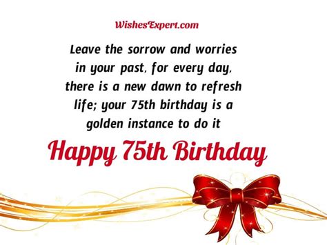 35+ Best 75th birthday Wishes And Messages