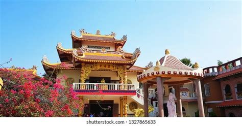 Buddha Temple Constructed Chinese Architecture Kushinagar Stock Photo