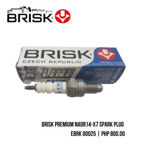 EBRK 00025 BRISK Premium NAOR14 X7 Spark Plug For Motorcycle Lazada PH