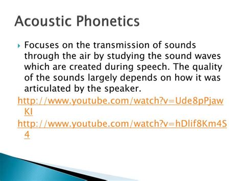 Ppt Chapter 1 Phonetics And Phonology Powerpoint Presentation Id