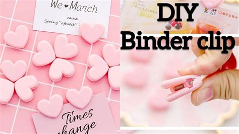 Diy Cute Love Shape Binder Clip How To Make Binder Clip At Home