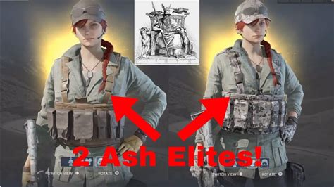 Beide Ash Elite Uniformen Sidewinder Black Viper Rainbow Six