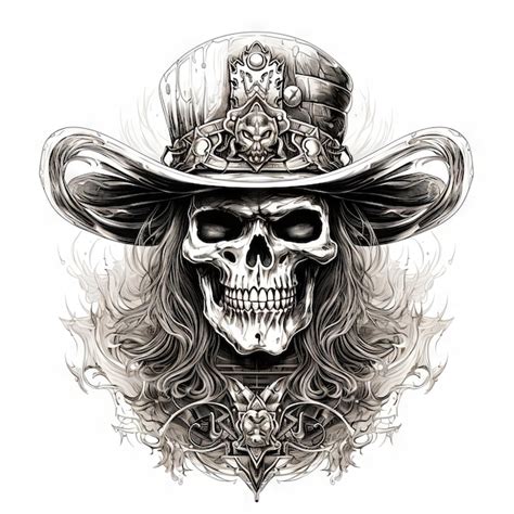 Outlaw Skull Tattoo