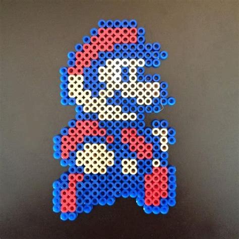 Super Mario Brothers 2 Inspired 8 Bit Perler Characters Etsy Perler Bead Art Super Mario