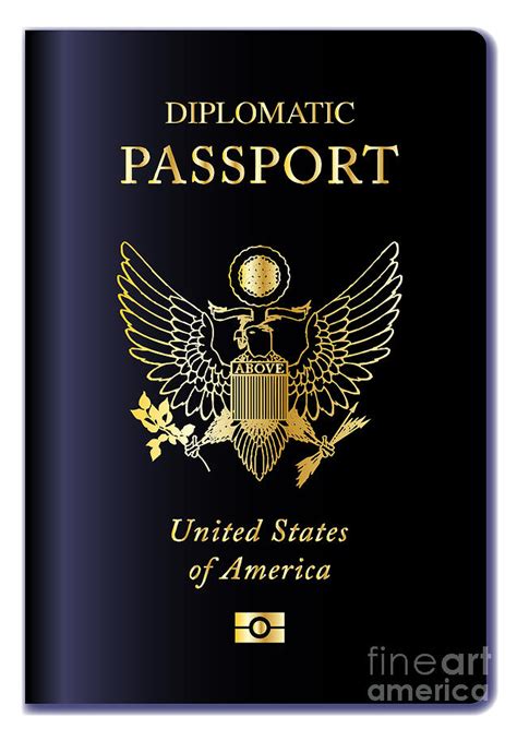 Usa Diplomatic Passport Digital Art By Bigalbaloo Stock Fine Art America