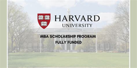 Harvard University Mba Scholarship Program 2025 In Usa Scholarshipspro