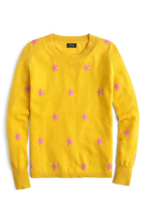 J Crew Star Long Sleeve Everyday Cashmere Crewneck Sweater Nordstrom