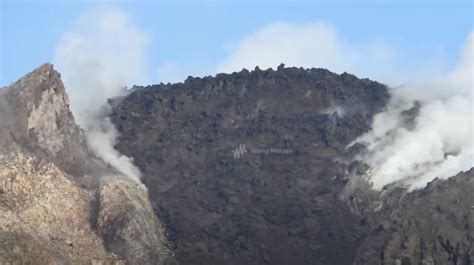 Kubah Lava Gunung Merapi Terus Membesar Begini Penampakannya