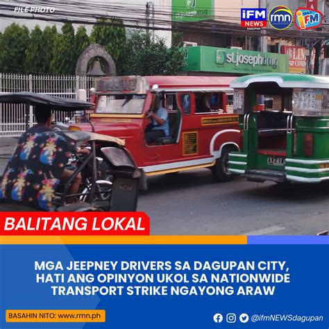 MGA JEEPNEY DRIVERS SA DAGUPAN CITY HATI ANG OPINYON UKOL SA