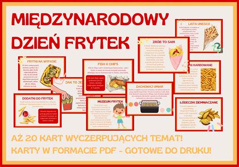 Mi Dzynarodowy Dzie Frytek Gazetka Szkolna A Kart