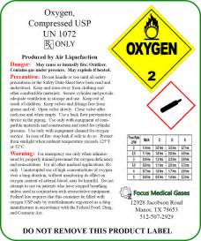 Focus Medical Oxygen Focus Medical Gases Llc Fda Package Insert