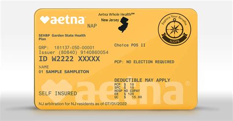 Aetna Insurance Card