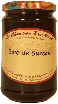 Confiture De Baie De Sureau Le Chaudron Bas Alpin