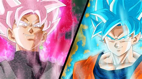 Goku Vs Goku Black Wallpaper