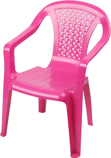 Chaise De Jardin Pour Enfant En Plastique Rose Chaise Empilable