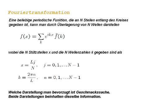 WS 2015 16 Ulrich Hohenester 3 Vorlesung FourierTransformation