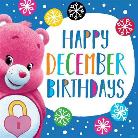December Happy Birthday Clipart