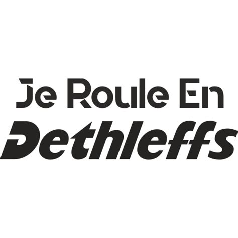 Sticker Je roule en Dethleffs ref d16806 MPA Déco