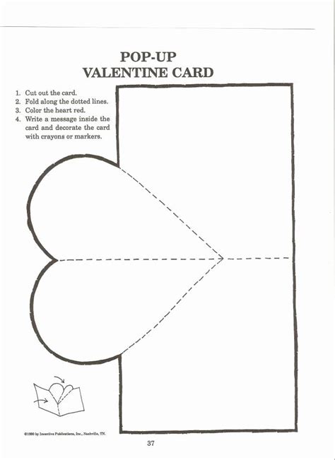 Pop Up Valentine Cards Template - Printable Word Searches