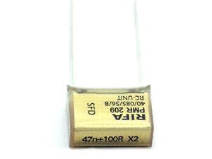 1x RIFA Kondensator 47n +100R X2 250V~ SH, PMR209 RC-UNIT (0,047µF,47nF ...