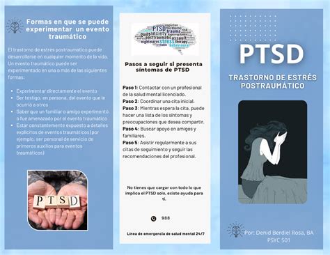 PTSD Brochure Psychopatology Studocu