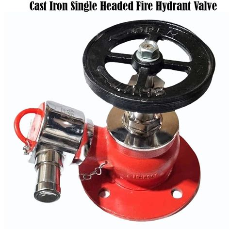 Medium Pressure Cast Iron Single Headed Fire Hydrant Valve Valve Size