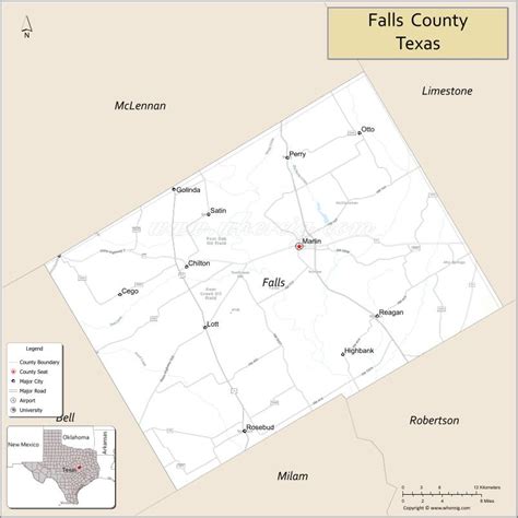 Falls County Map Texas Where Is Located Cities Population Highways And Facts