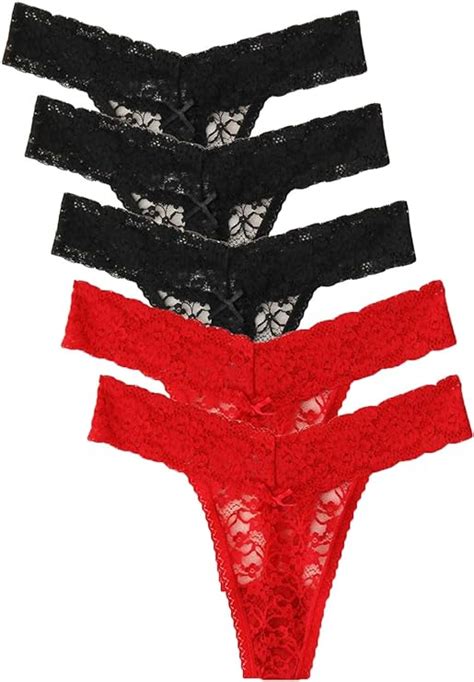Scothen String En Dentelle Lot De Er Pack String Culottes Et Slips Dentelle Lingerie Sexy