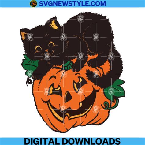 Halloween Pumpkin Black Cat Png Pumpkin Halloween Png Black Cat