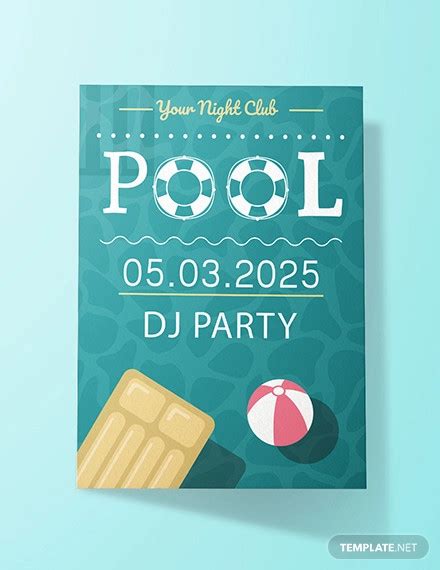 33 Printable Pool Party Invitations Psd Ai Eps Word