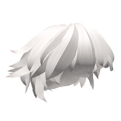 White Spiky Hair Roblox Item Rolimon S