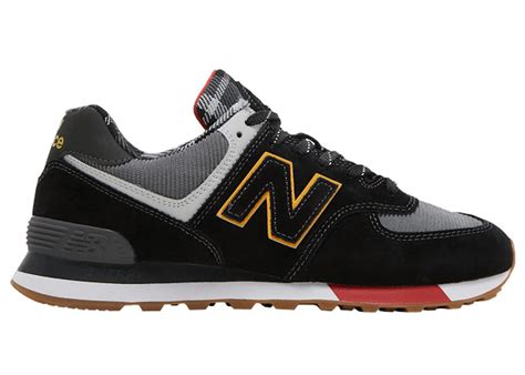 New Balance 574 Black Red