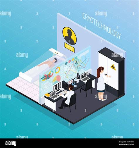 Cryonics Cryogenics Transplantation Isometric Composition With