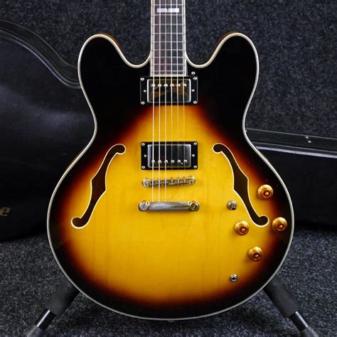 Epiphone Sheraton Ii Vintage Sunburst W Hard Case 2nd Hand Rich