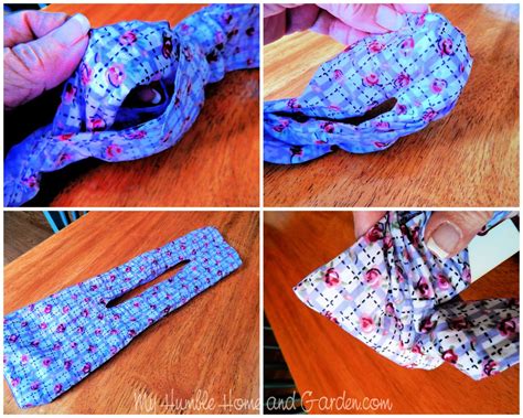 An Easy Way To Make A Fabric Hair Bun Maker My Humble Home And Garden