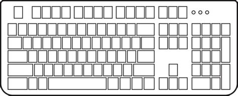 blanco ordenador personal teclado icono ilustración comunicación