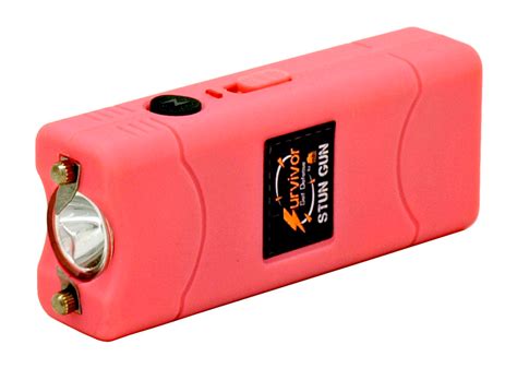 Self Defense Compact Stun Gun And Pepper Spray Combo Pack Pink