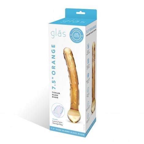 Boutique Rotique Au I Me Ciel Gl S Orange Tickler Glass Dildo