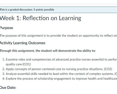 Answered NR500NP Week 1 Reflection On Learning Scol Tutorials