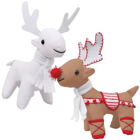 Soft Fabric Reindeer Each Cleverpatch Cleverpatch Art And Craft