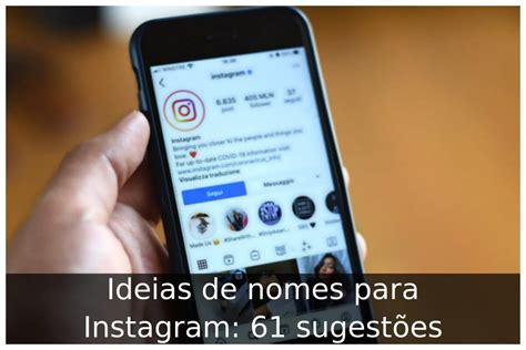 Ideias De Nomes Para Instagram Sugest Es