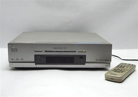 【やや傷や汚れあり】緑屋re Sony ソニー ソニー Wv Dr5 Vhs Dv Minidv一体型ビデオデッキ リモコン付き 動作品